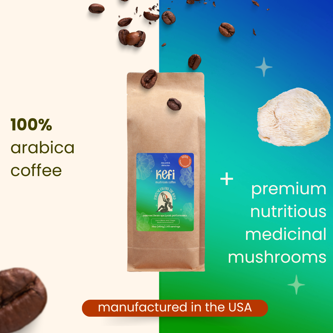 Kefi Coffee - Lion’s Mane & Chaga mushroom Signature Grande